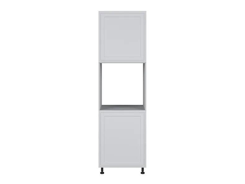 BRW Кухонный шкаф для встраиваемого духового шкафа Verdi высотой 60 см правый светло-серый матовый, греноловый серый/светло-серый матовый FL_DPS_60/207_P/P-SZG/JSZM фото №1