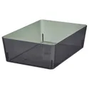 IKEA KUGGIS КУГГІС, коробка, прозорий чорний, 18x26x8 см 905.685.40 фото thumb №1