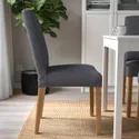 IKEA BERGMUND БЕРГМУНД, стул, имит. дуб / серебристый средний 393.845.68 фото thumb №2