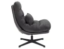 Кресло мягкое поворотное SIGNAL FELICIA RAVEN, ткань: темно-серый фото thumb №4