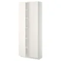 IKEA METOD МЕТОД, высокий шкаф с полками, белый / белый, 80x37x200 см 194.667.01 фото thumb №1