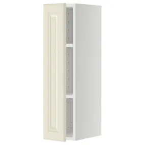 IKEA METOD МЕТОД, навесной шкаф с полками, белый / бодбинские сливки, 20x80 см 494.606.89 фото