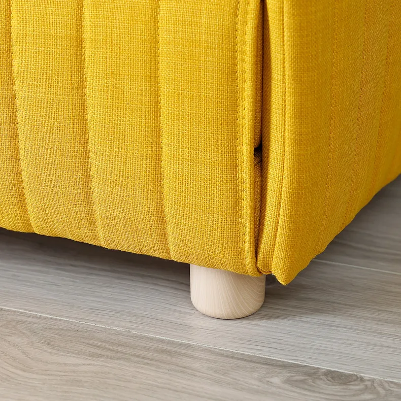 IKEA FRIDHULT ФРИХУЛЬТ, диван-кровать, Скифтебо желтый, 119 см 005.754.46 фото №9