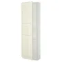 IKEA METOD МЕТОД, высокий шкаф с полками, белый / бодбинские сливки, 60x37x200 см 094.614.45 фото