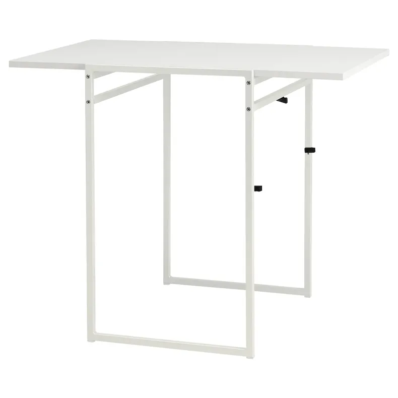 IKEA MUDDUS МОДДУС, стол с откидной полой, белый, 48 / 92x60 см 101.600.74 фото №2