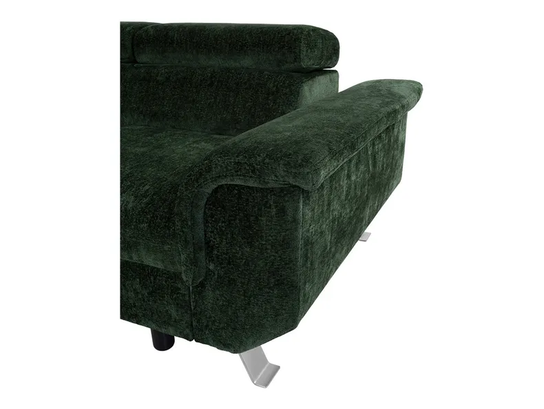BRW Лівосторонній кутовий диван Rockford зі спальним місцем і ящиком для зберігання синель зелений, Симфонія 11 NA-ROCKFORD-BL_2F-GB_BBEFB1 фото №6