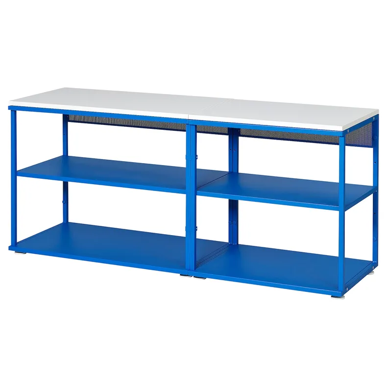 IKEA PLATSA ПЛАТСА, открытый стеллаж, голубой, 140x42x63 см 495.217.01 фото №1