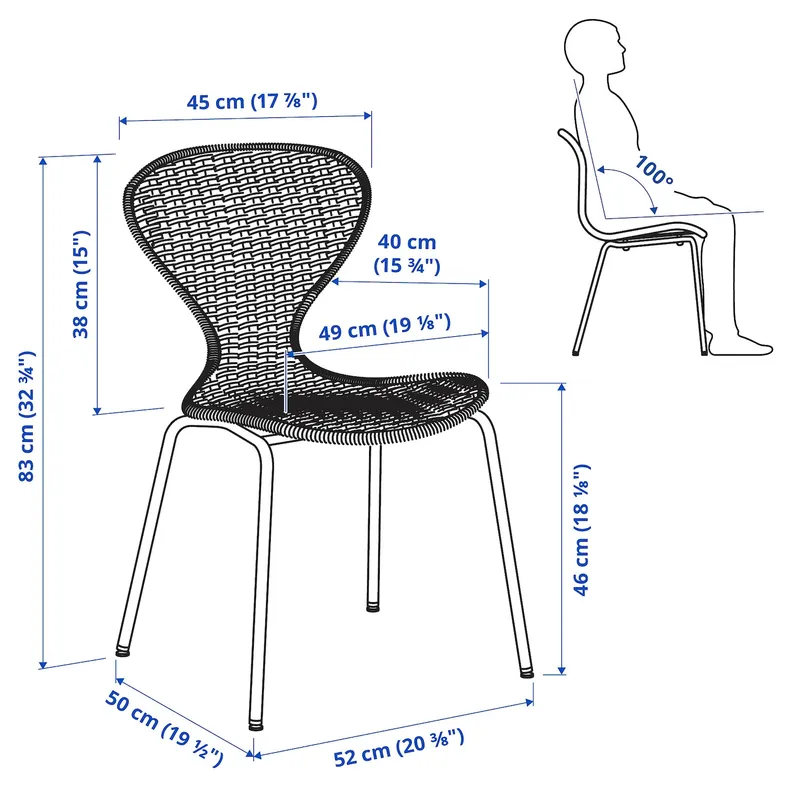 IKEA ÄLVSTA ЕЛЬВСТА, стілець, ручна робота ротанг, СЕФАСТ хромований фото №6