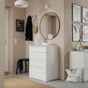 IKEA VIHALS ВИХАЛС, комод с 4 ящиками, белая / фиксирующая / разблокирующая функция, 70x47x90 см 004.832.39 фото thumb №3