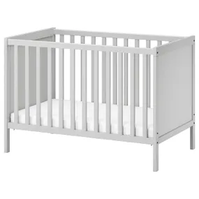 IKEA SUNDVIK СУНДВІК, ліжко для немовлят, сірий, 60x120 см 504.940.75 фото