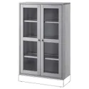 IKEA HAVSTA ХАВСТА, шафа зі скляними дверцятами, сірий, 81x35x123 см 104.151.98 фото thumb №1