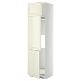 IKEA METOD МЕТОД, высокий шкаф д / холод / мороз / 3 дверцы, белый / бодбинские сливки, 60x60x220 см 594.532.02 фото