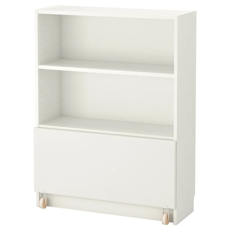 IKEA BILLY БИЛЛИ, стеллаж с ящиком, белый, 80x30x106 см 294.878.40 фото №1