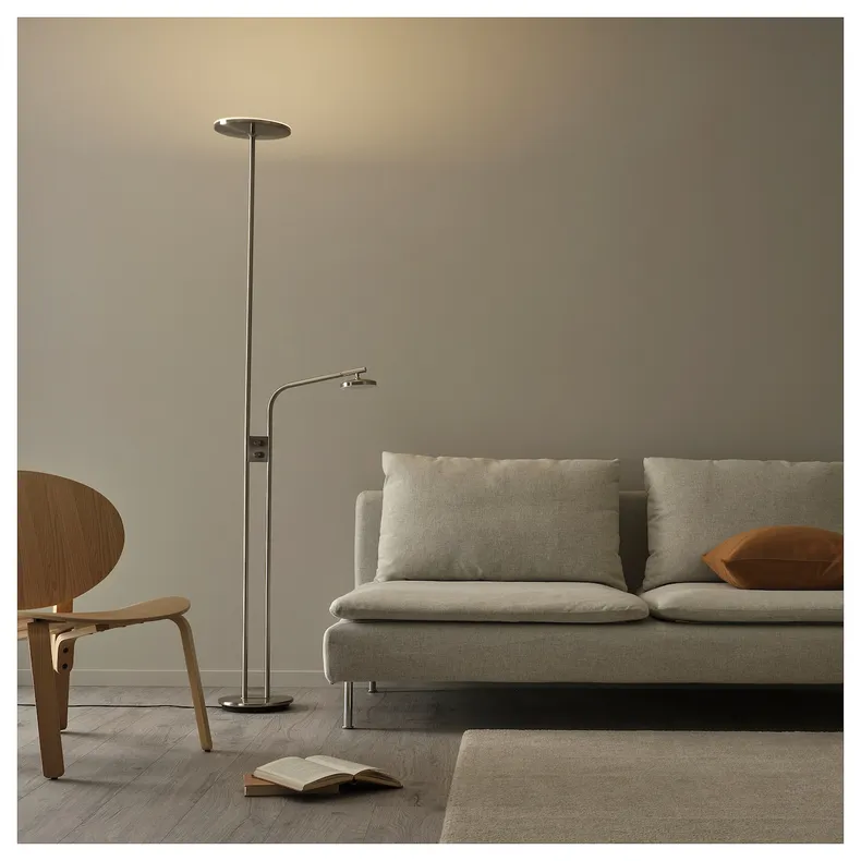 IKEA ISJAKT ИСЭКТ, светодиодный торшер / лампа д / чтения, можно тонировать / затемнять, 180 см 404.597.08 фото №3