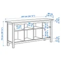 IKEA HEMNES ХЕМНЕС, консольний стіл, біла пляма, 157x40 см 002.518.14 фото thumb №6