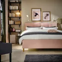 IKEA IDANÄS ИДАНЭС, кровать с отделением для хранения, Окрашенный в бледно-розовый цвет, 140x200 см 804.471.67 фото thumb №5