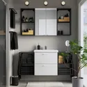 IKEA ENHET ЭНХЕТ, ванная, антрацит / белый, 140x43x65 см 695.441.79 фото thumb №2