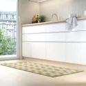 IKEA GÅNGSTIG ГОНГСТІГ, кухонний килимок, плоский тканий зелений/кремовий, 70x160 см 305.781.46 фото thumb №4