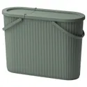 IKEA DAMMÄNG ДАММЕНГ, відро з кришкою, сіро-зелений, 48 l 005.599.79 фото thumb №1