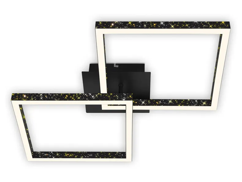 BRW Frame Led 2-позиционный металлический потолочный светильник черный 085510 фото №1