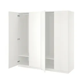 IKEA PAX ПАКС / FORSAND ФОРСАНД, гардероб, білий / білий, 200x60x201 см 695.010.33 фото