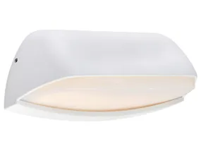 BRW Вуличний настінний світильник Cape з алюмінію білого кольору 070167 фото