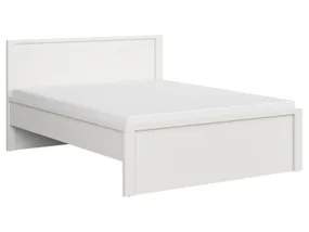 BRW Ліжко двоспальне з ламелями BRW KASPIAN 160х200 см, білий LOZ/160/T-BI/BI фото