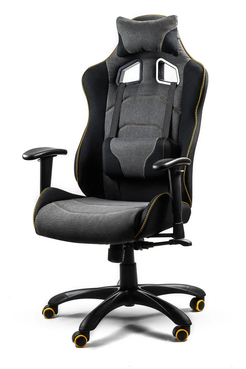 Кресло компьютерное офисное вращающееся HALMAR EVOLVE PRO черный/серый/оранжевый фото №1