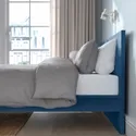 IKEA MALM МАЛЬМ, каркас ліжка, високий, синій/Лейрсунд, 140x200 см 795.599.76 фото thumb №4