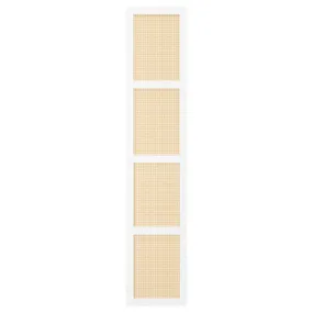 IKEA HÖGADAL ХЕГАДАЛ, дверцята, білий / плетений бамбук, 40x192 см 805.332.83 фото