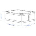 IKEA SKUBB СКУББ, коробка для зберігання, темно-сірий, 44x55x19 см 203.999.99 фото thumb №5