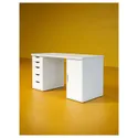 IKEA LAGKAPTEN ЛАГКАПТЕН / ALEX АЛЕКС, письменный стол, белый, 140x60 см 095.216.04 фото thumb №2