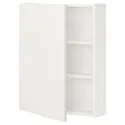 IKEA ENHET ЭНХЕТ, навесной шкаф с 2 полками / дверцей, белый, 60x17x75 см 793.236.67 фото thumb №1