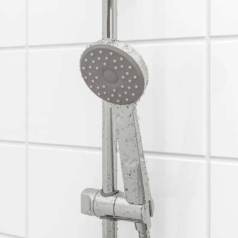 IKEA VALLAMOSSE ВАЛЛАМОССЕ, ручний душ із 1 режимом подачі води, хром 203.496.50 фото №2