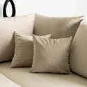 Угловой диван бархатный MEBEL ELITE MARKUS Velvet, 238 см, бежевый (правый) фото thumb №5