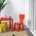 IKEA MAMMUT МАММУТ, дитячий стілець, для приміщення / вулиці / червоний 403.653.66 фото thumb №2