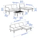 IKEA REVSKÄR РЕВШЕР, 3-местный набор мебели, внешняя отделка антрацит / ярпён / дувхольмен антрацит 495.447.31 фото thumb №6