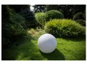 BRW Садовый светильник Stono 20 см пластиковая сфера серый 080640 фото thumb №2