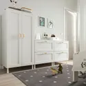 IKEA SMÅSTAD СМОСТАД / PLATSA ПЛАТСА, гардероб, білий з каркасом / з 2 комодами, 180x57x133 см 894.850.32 фото thumb №2