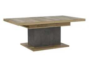 BRW Журнальний стіл розкладний Ricciano, 120 см, темно-сірий бетон / дуб BNCI/DAKL фото