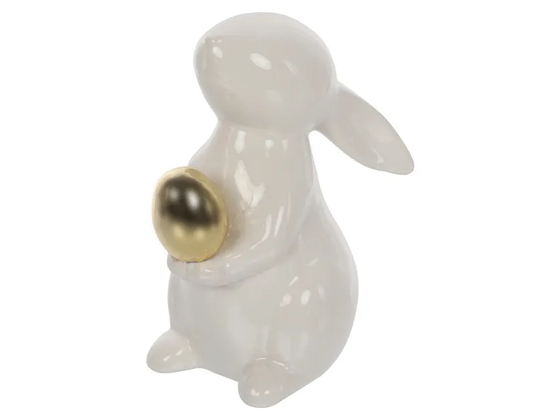 BRW Декоративна фігурка BRW Кролик, кераміка (12,5 см) 084826 фото №1