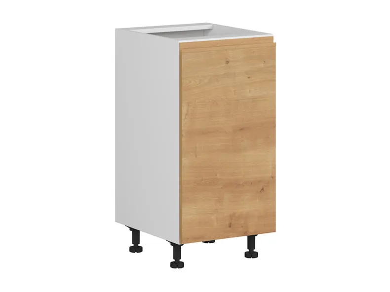 BRW Правосторонний кухонный шкаф Sole 40 см с ящиками плавного закрывания дуб арлингтон, альпийский белый/арлингтонский дуб FH_D1S_40/82_P/STB-BAL/DAANO фото №2