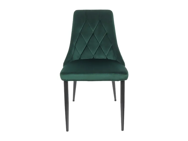 BRW Стул мягкий бархатный BRW ALVAR Velvet: зеленый: зеленый DUBLIN_DARK_GREEN_19 фото №2