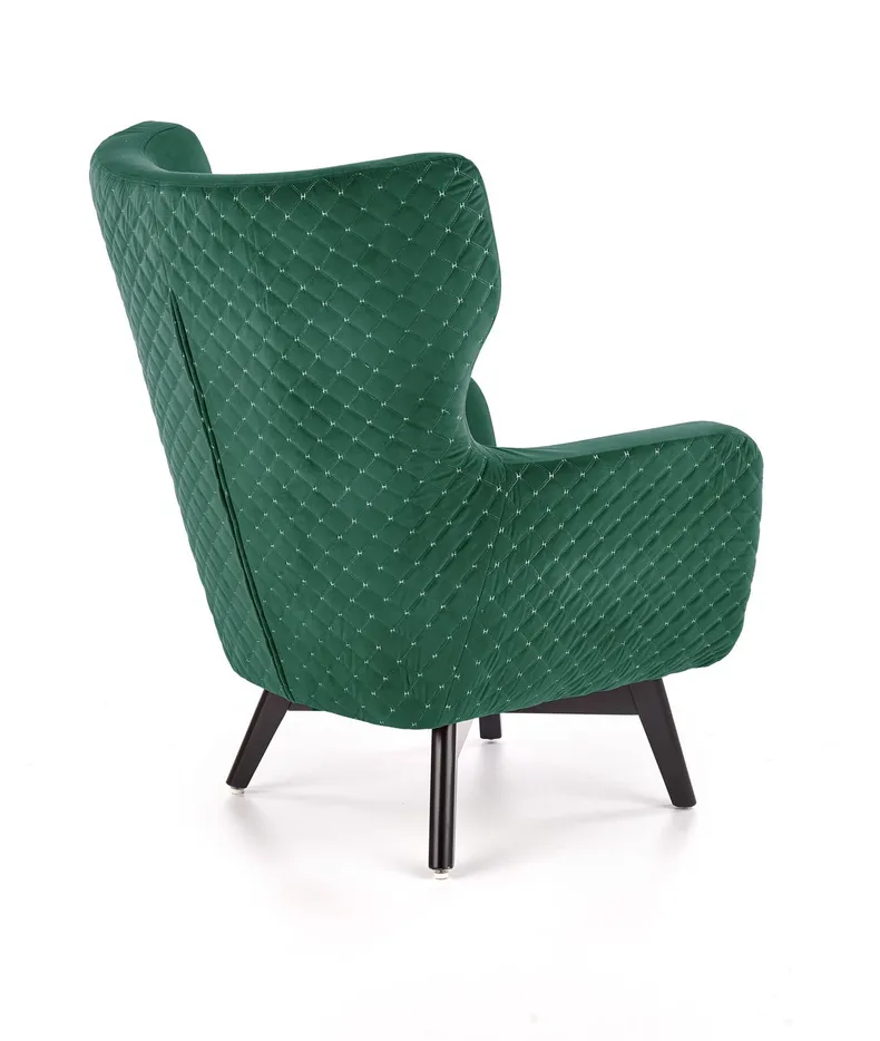 Крісло м'яке HALMAR MARVEL темно-зелений/чорний фото №3