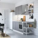 IKEA ENHET ЕНХЕТ, кухня, біла / сіра рамка, 223x63.5x222 см 293.377.37 фото thumb №2