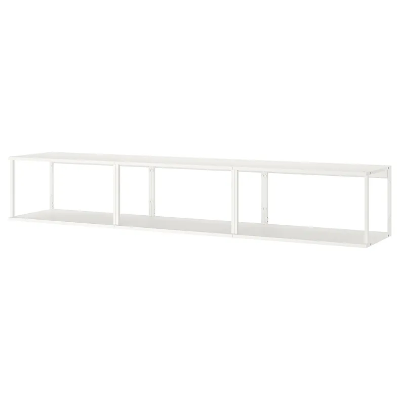 IKEA PLATSA ПЛАТСА, настенный модуль для хранения, белый, 240x40x40 см 493.253.71 фото №1