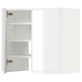 IKEA METOD МЕТОД, навесной шкаф д / вытяжки / полка / дверь, белый / Воксторп глянцевый / белый, 60x60 см 995.052.75 фото