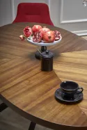 Стіл для кухні HALMAR LOCARNO розміром 170x90 см, стільниця - горіх, ніжка - чорний фото thumb №6