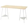 IKEA MITTCIRKEL МИТТЦИРКЕЛЬ / TILLSLAG ТИЛЛЬСЛАГ, письменный стол, яркий сосновый / белый эффект, 140x60 см 095.087.54 фото