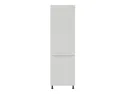 BRW кухонна шафа для вбудованого холодильника Sole 60 см ліва світло-сірий глянець, альпійський білий/світло-сірий глянець FH_DL_60/207_L/L-BAL/XRAL7047 фото thumb №1
